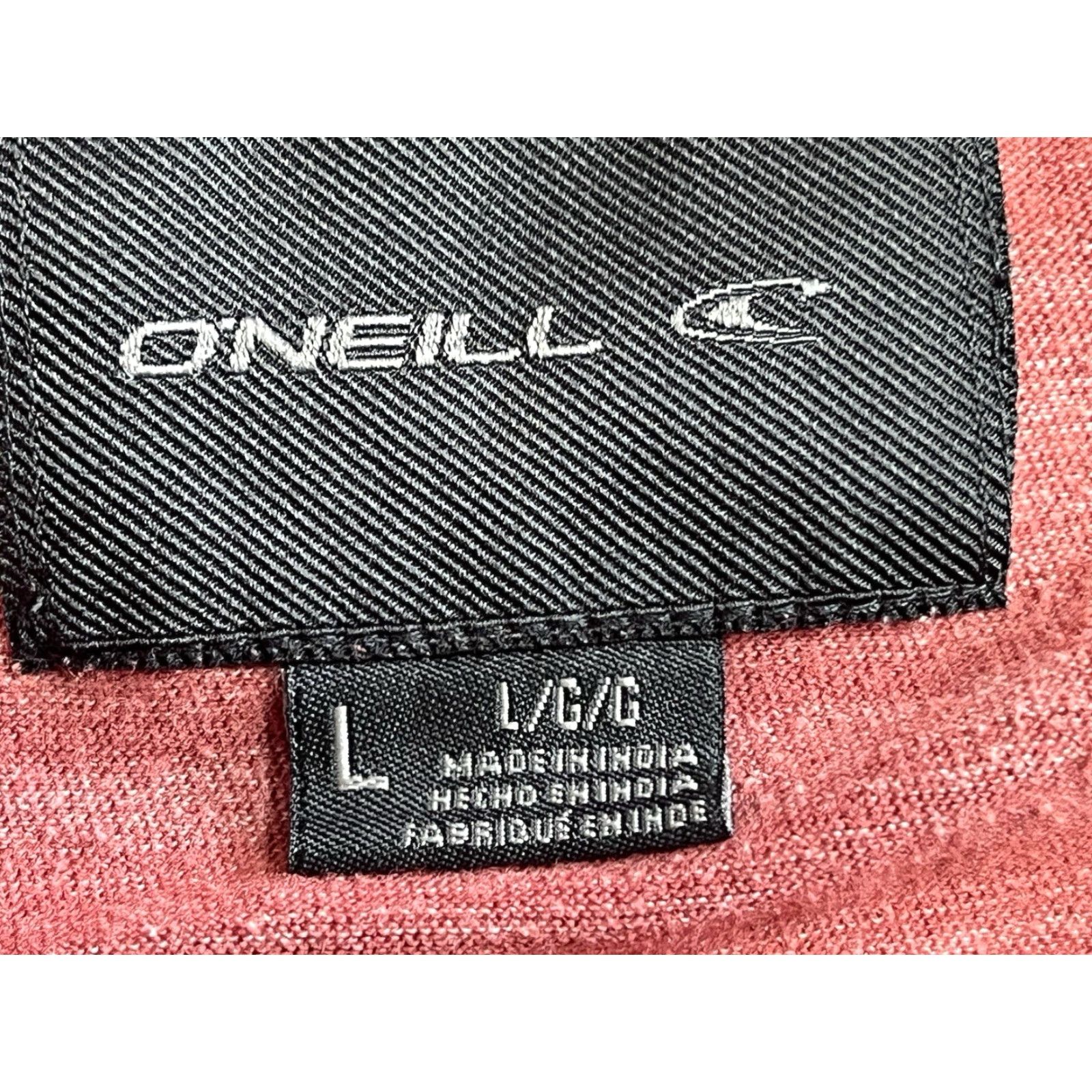 O'Neill O’Neill Hoodie Lightweight Red Striped Shirt Beach Skate Surf Ocean Men Size L Size US L / EU 52-54 / 3 - 6 Thumbnail