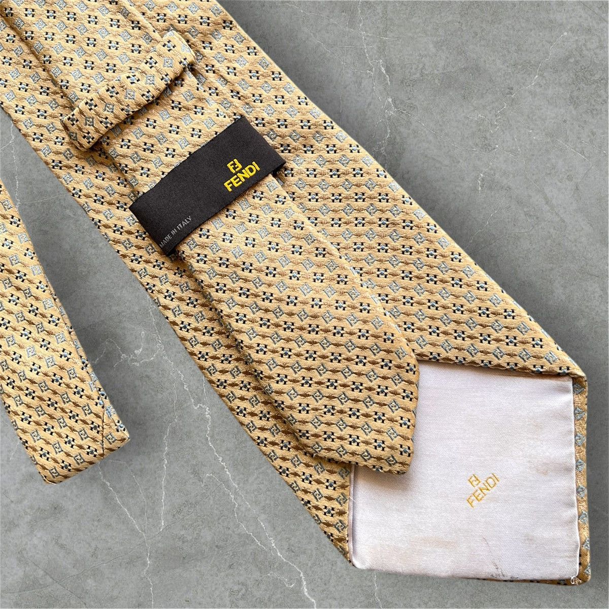 Christian Dior Monsieur Lot of 3 LUXURY DESIGNERS Silk Neckties V Size ONE SIZE - 9 Thumbnail