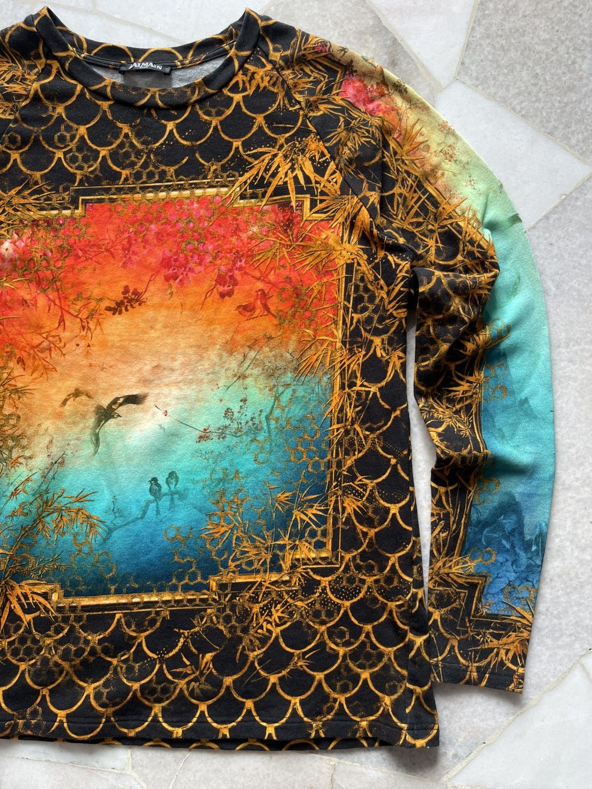 Balmain Balmain Oriental Print Long Sleeve A2 Size US M / EU 48-50 / 2 - 4 Thumbnail