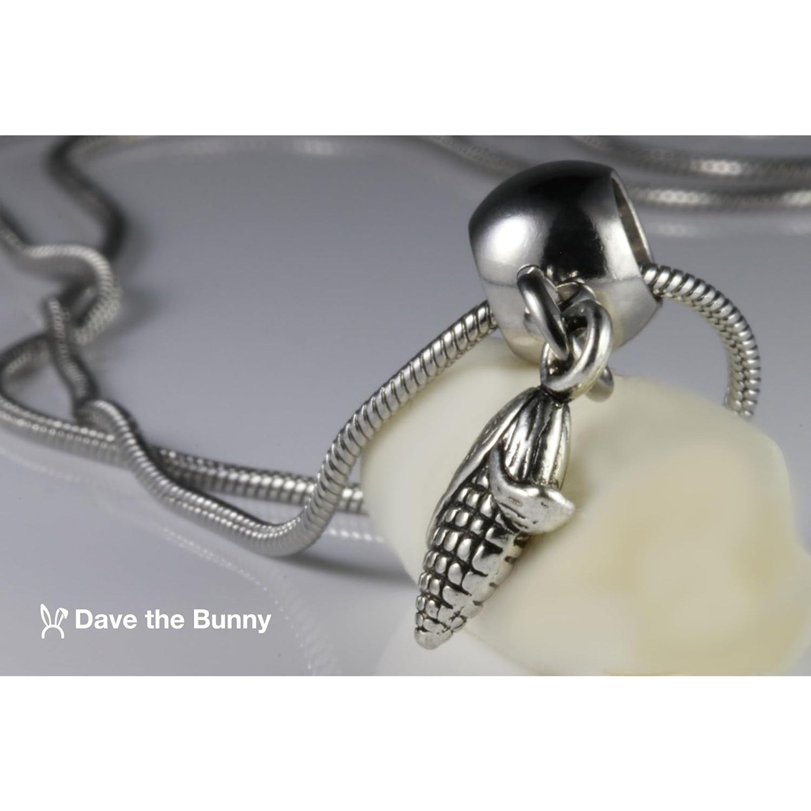 & Other Stories Corn on the Cob Food Necklace - Stainless Steel Chain Size ONE SIZE - 9 Thumbnail