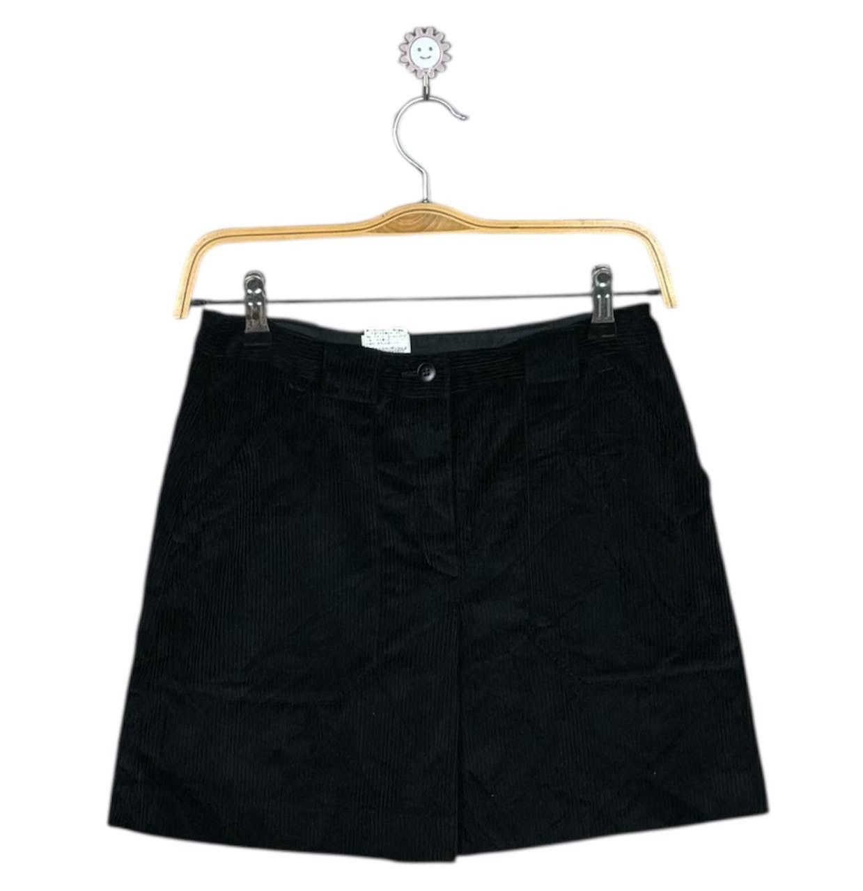 agnes b. Agnes B. France Corduroy Black Skirt Size 28" / US 6 / IT 42 - 1 Thumbnail