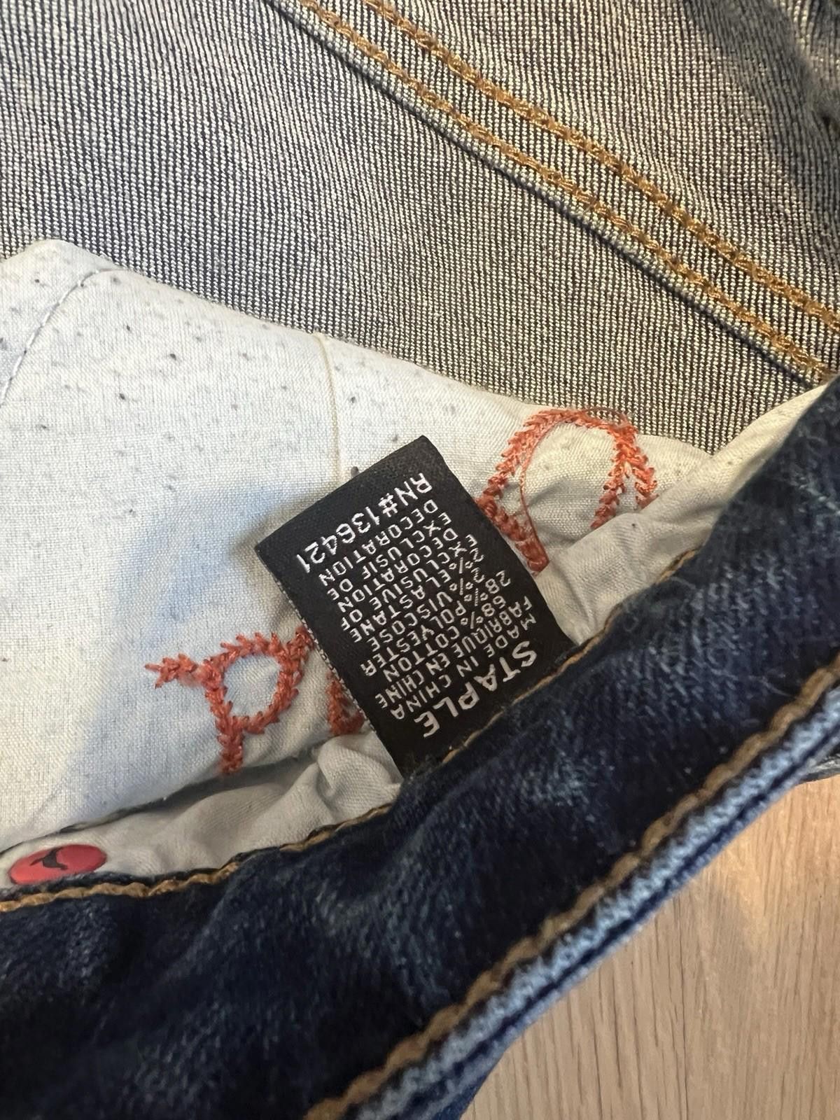 Staple Staple Pigeon Mens Embroidered Patch Denim Jeans Size 32x32 Size US 32 / EU 48 - 5 Thumbnail