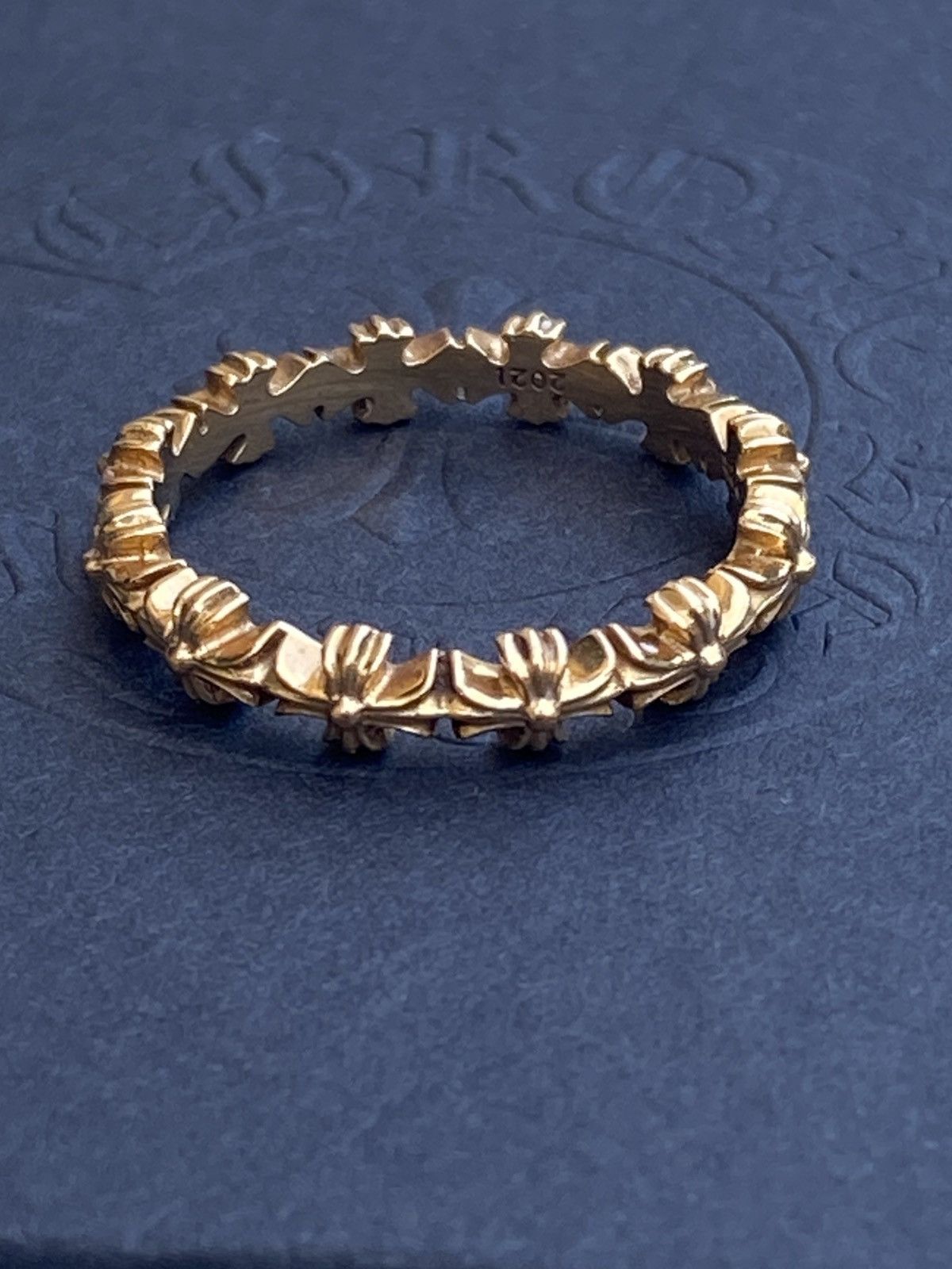 Chrome Hearts Chrome Hearts 22K Gold Tiny E Ring Size 7 Size ONE SIZE - 6 Thumbnail