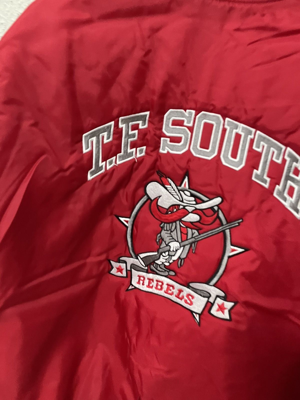 Vintage Vintage TF South Rebels Satin Jacket Size US S / EU 44-46 / 1 - 1 Thumbnail