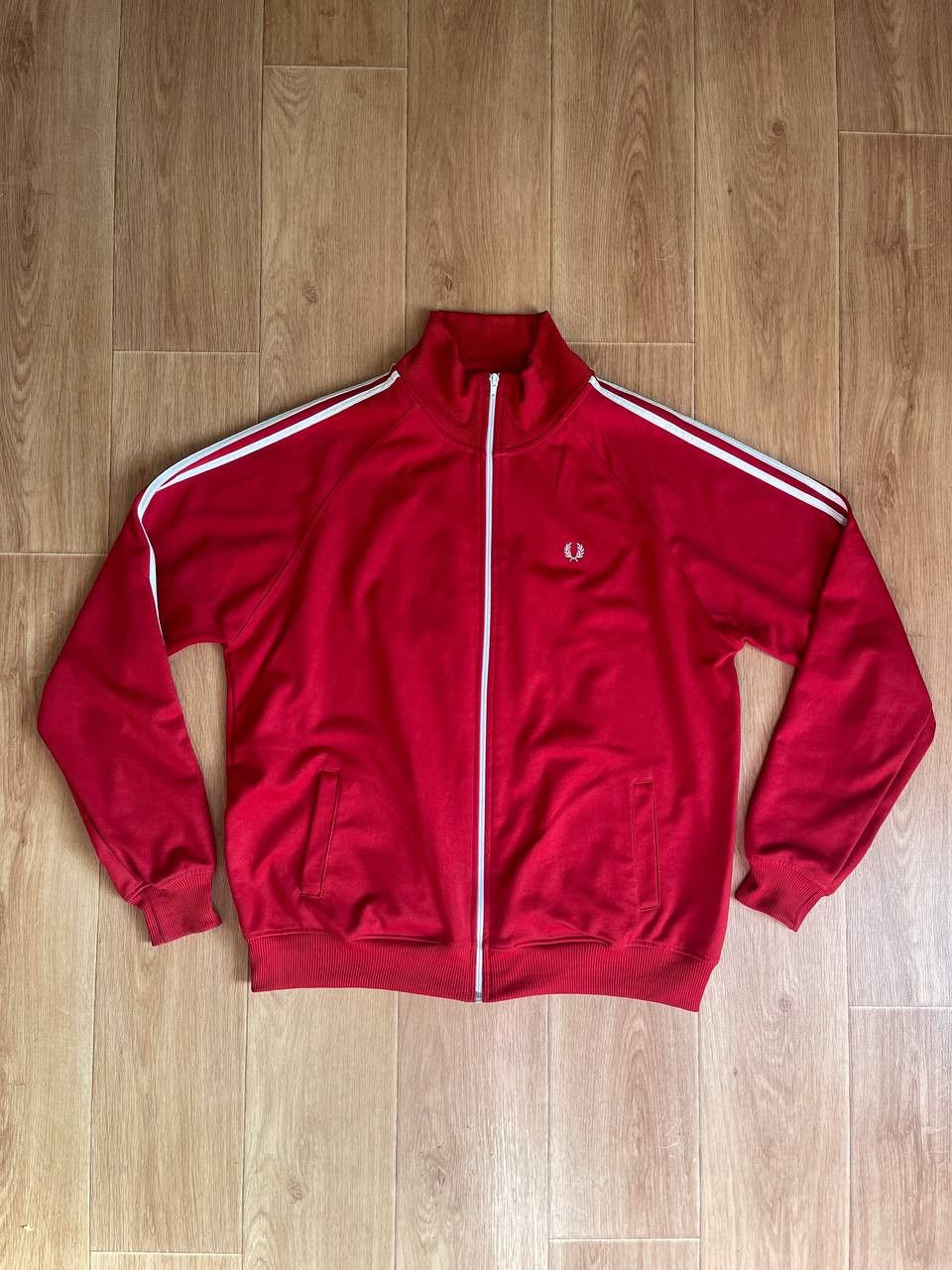 Fred Perry × Vintage Fred Perry Zip Track Jackets y2k Stripes on sleeves Size XL Size US XL / EU 56 / 4 - 2 Thumbnail