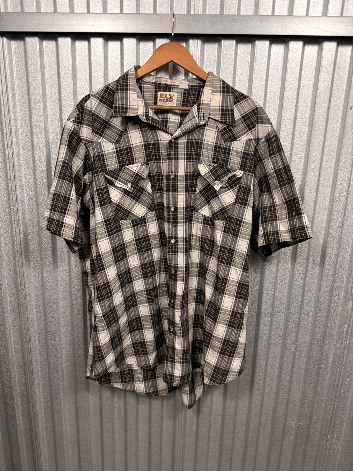 Other Vintage Ely Cattleman Tall Pearl Snap Western Button Up Size US XXL / EU 58 / 5 - 1 Thumbnail