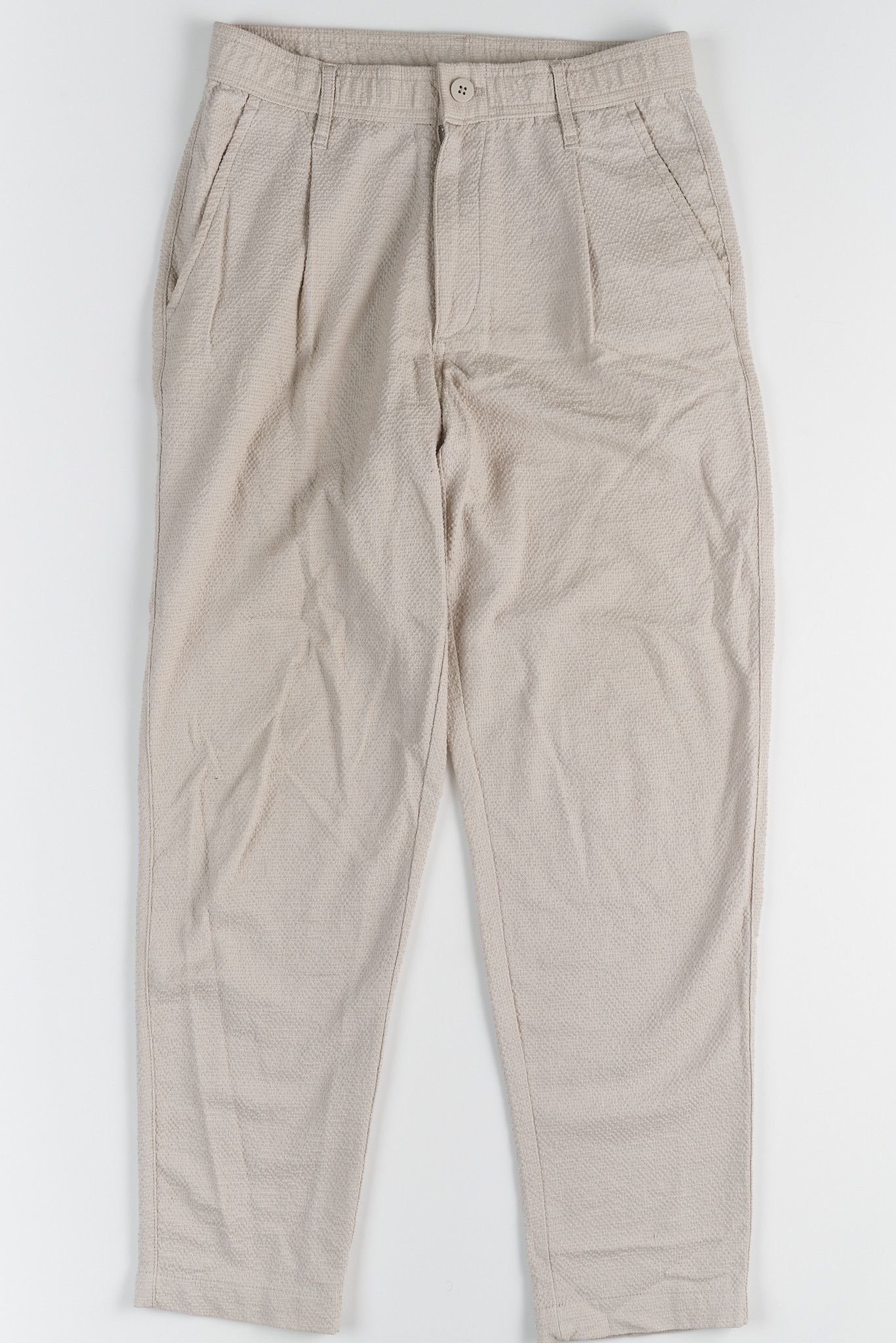 Zara Zara Textured Cotton Blend Pants SZ:S Size US 28 / EU 44 - 1 Thumbnail