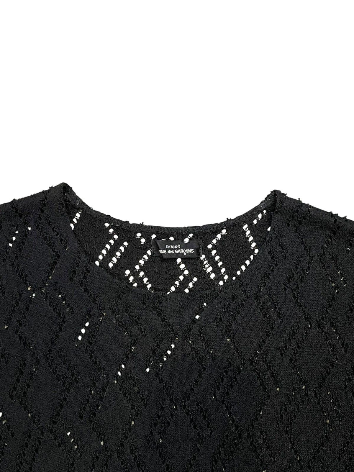 Comme des Garcons 1999AD Comme des Garçons Lace Mesh Panel T-shirt (S) Size S / US 4 / IT 40 - 2 Thumbnail