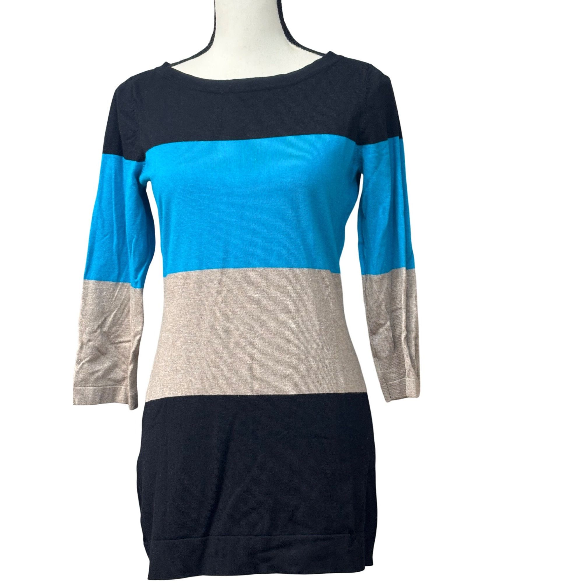 Other INC International Concepts 3/4 Sleeve Colorblock Tunic Sweat Size M / US 6-8 / IT 42-44 - 2 Thumbnail