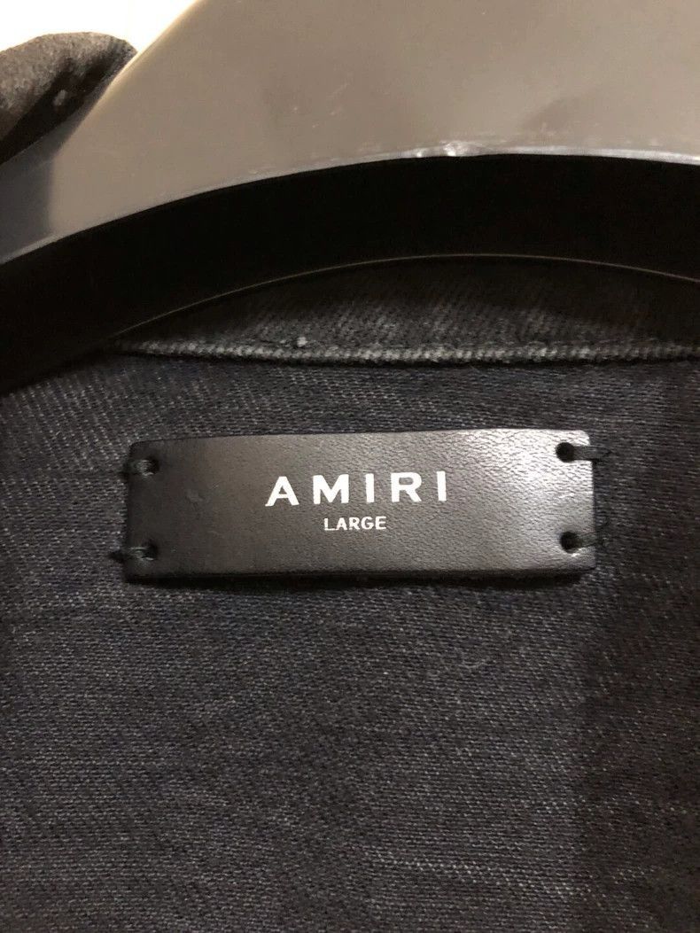 Amiri Amiri washed black brushed wax MX2 denim jacket-2506 Size US L / EU 52-54 / 3 - 6 Thumbnail