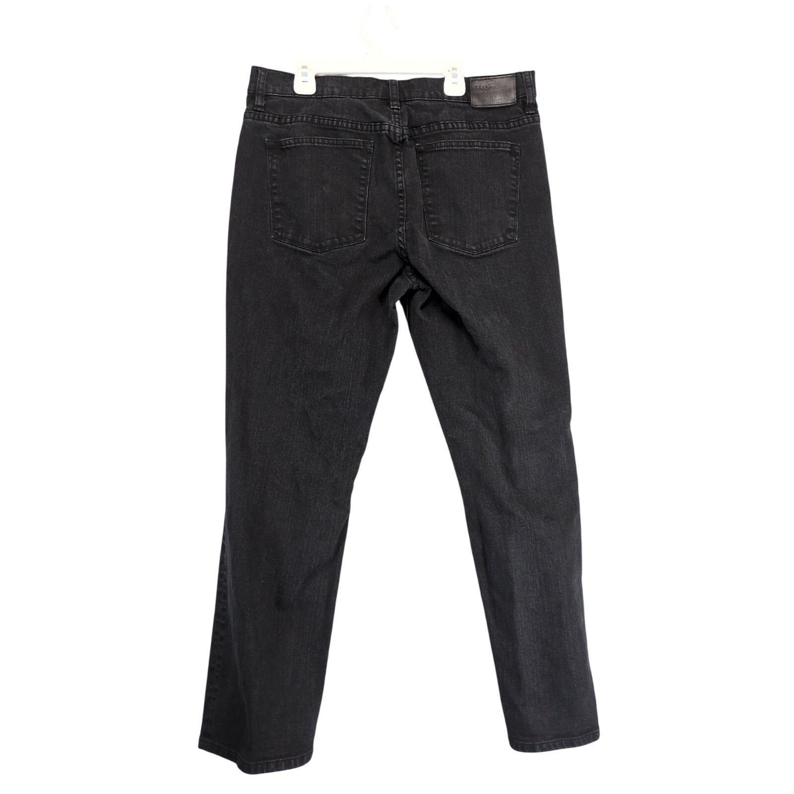 Ralph Lauren LRL Ralph Lauren Women's 12 Black Classic Straight Leg Jeans Size 34" / US 12 / IT 48 - 3 Thumbnail