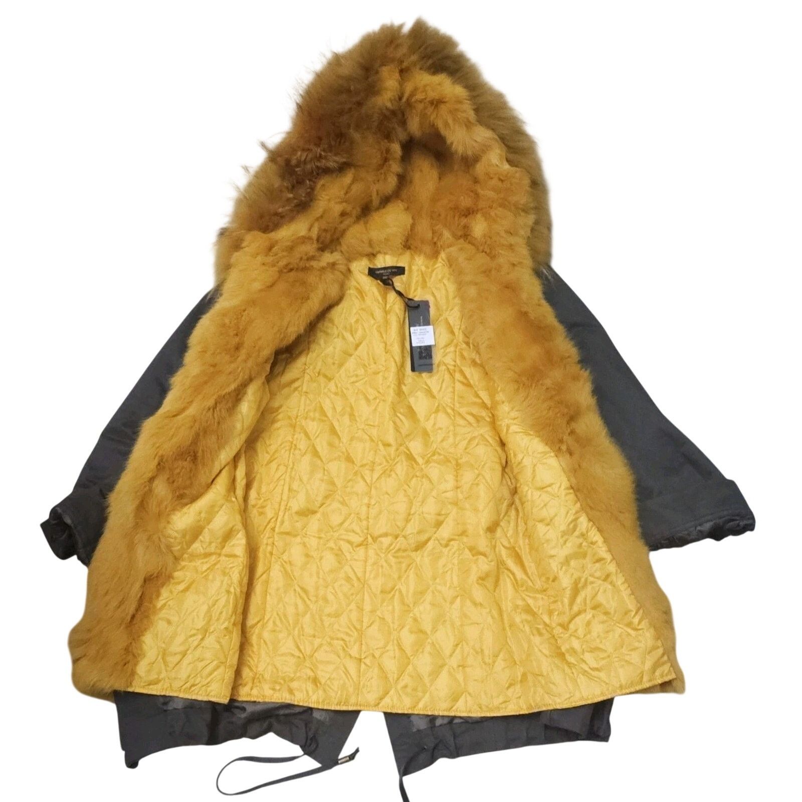 Other On Parle De Vous Paris Big Bang Parka Trim Furs Col Renard Size M / US 6-8 / IT 42-44 - 3 Thumbnail