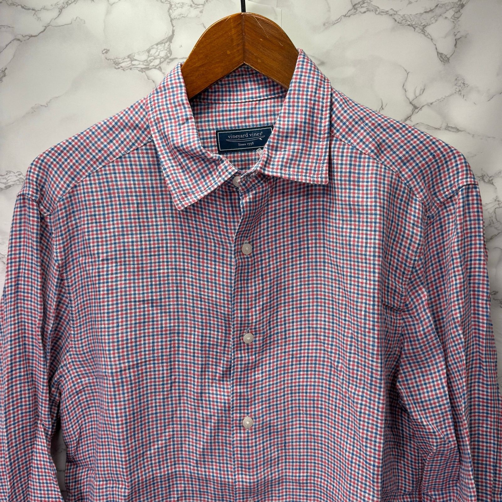 Vineyard Vines Vineyard Vines Men's Shirt sz M 100% Linen Casual #H354 Size US M / EU 48-50 / 2 - 6 Thumbnail