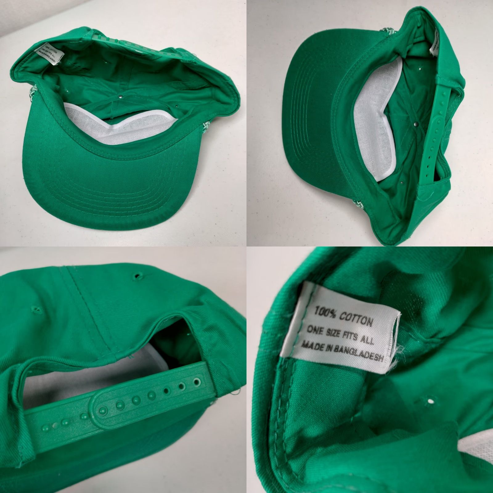 Vintage VINTAGE Farmer Baseball Cap Mens One Size Green Cotton Twill Farm Safety Day Camp 1997 Agriculture Farming Size ONE SIZE - 8 Thumbnail