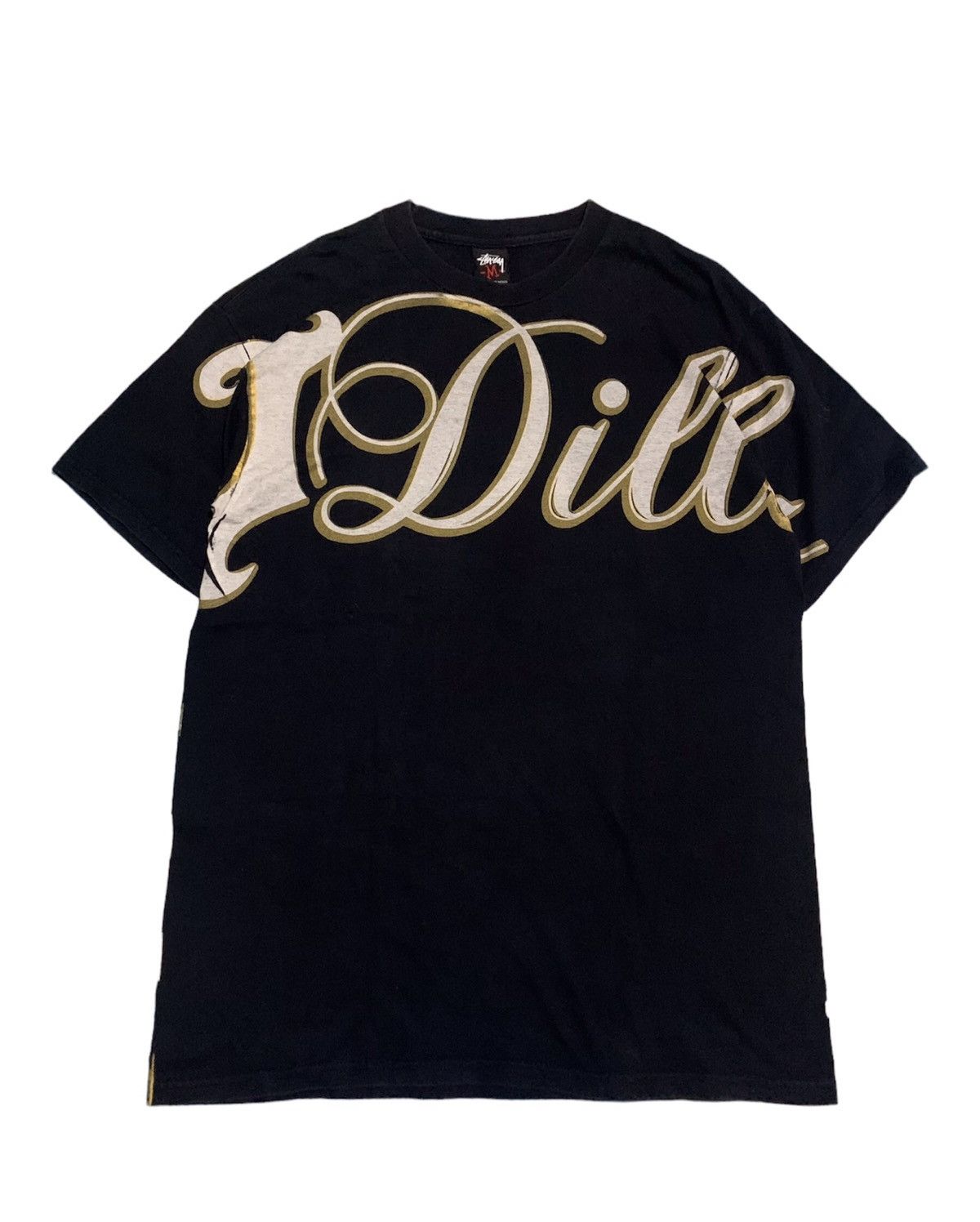 Stussy x J Dilla Collab Tee Black Size Medium