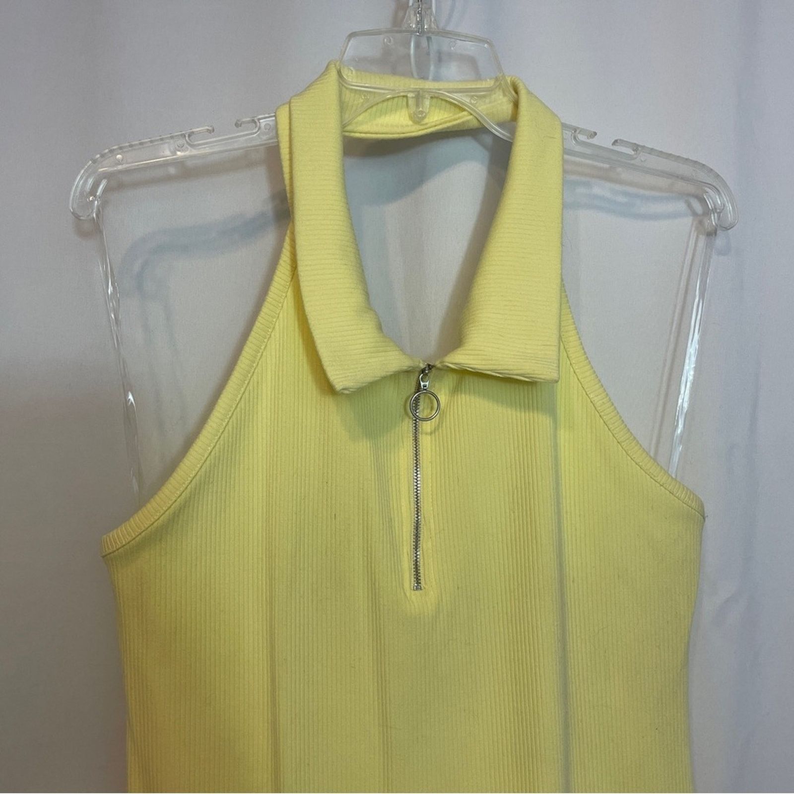 Other NWT Fashion Nova Yellow Montana Halter Bodycon Mini Dress Size XXL / US 16-18 / IT 52-54 - 3 Thumbnail