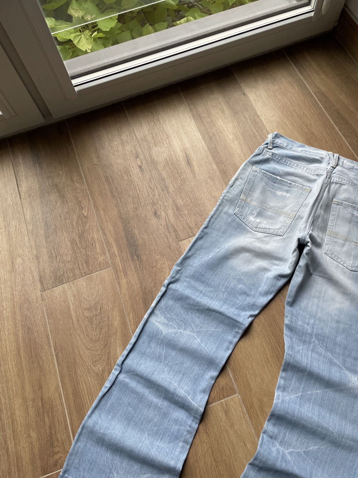 Vintage Vintage Flared Jeans Avant Garde Y2K Japanese Hype Faded Size US 32 / EU 48 - 6 Thumbnail