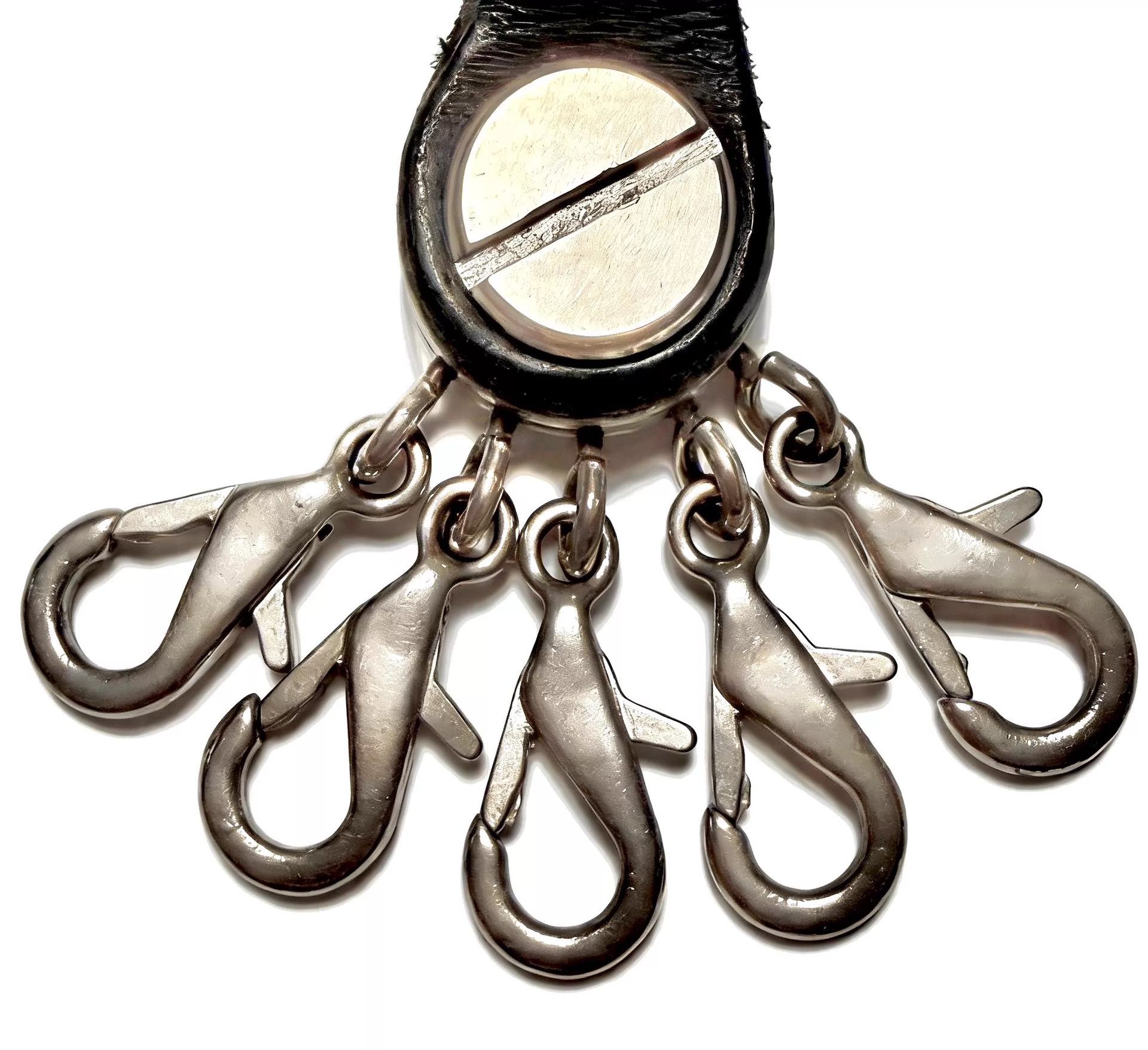 Yohji Yamamoto Yohji Yamamoto Black Scandal Claw Black Leather Keychain Size ONE SIZE - 6 Thumbnail
