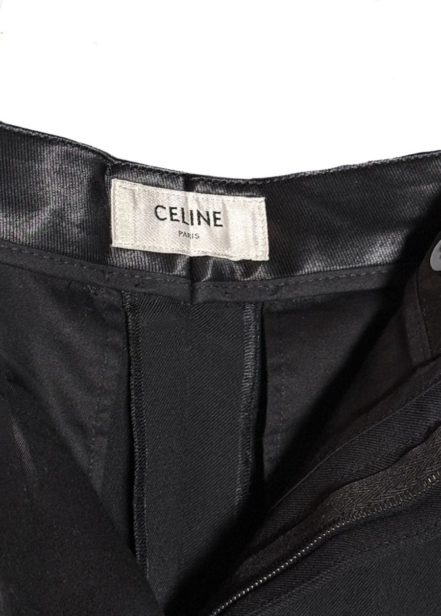 Celine Celine Black Straight Leg Pleated Trousers Size 27" / US 4 / IT 40 - 6 Thumbnail