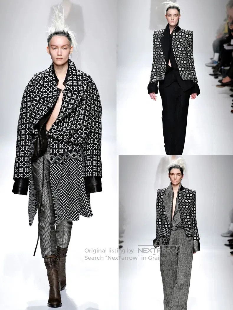 Haider Ackermann Haider Ackermann Showpiece Tweed Jacket Size XS / US 0-2 / IT 36-38 - 9 Thumbnail