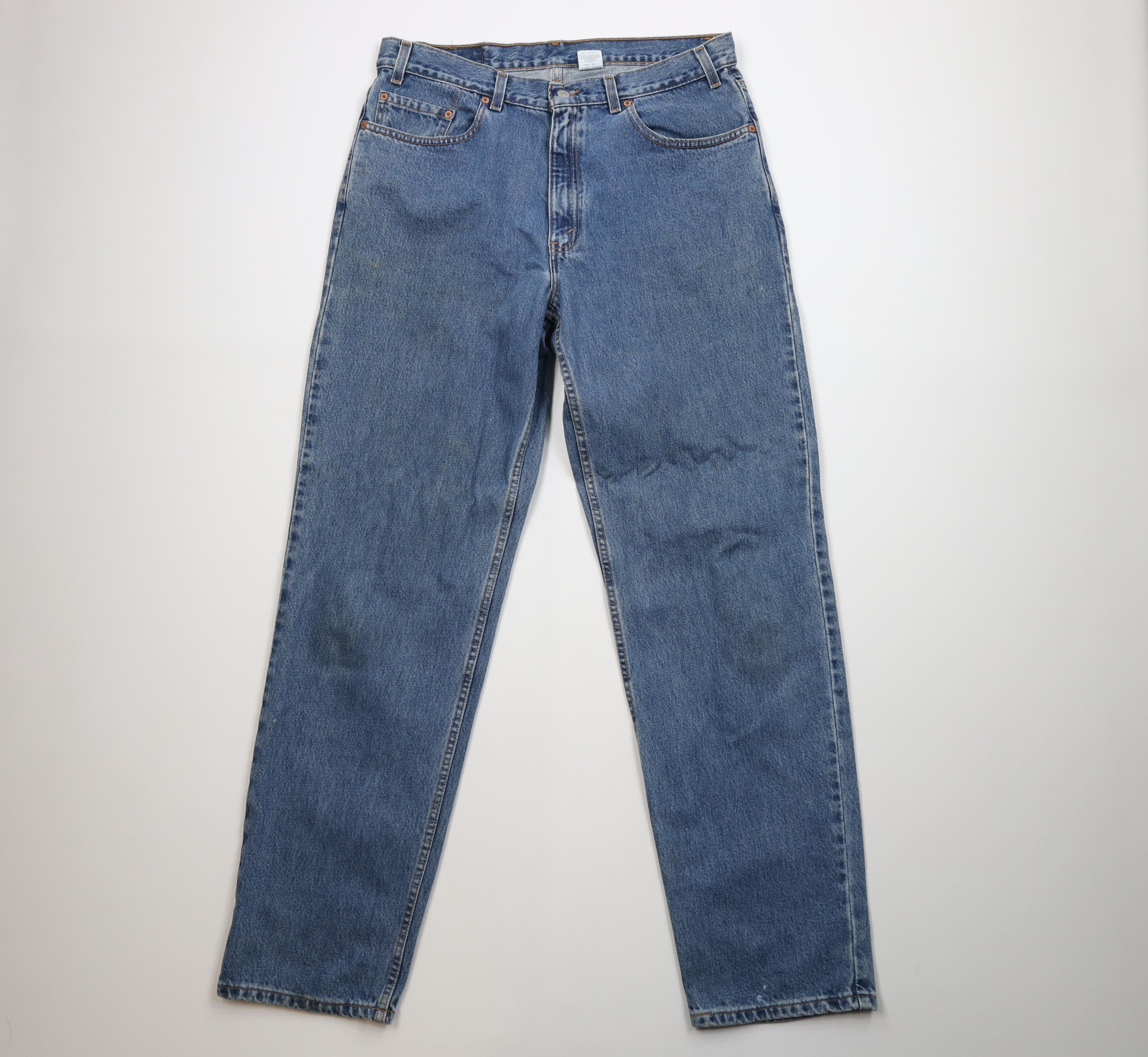 Levi's Vintage Y2K 2002 Levis 550 Relaxed Fit Denim Jeans Blue USA Size US 38 / EU 54 - 1 Thumbnail