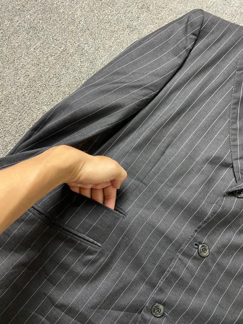 Japanese Brand Ing Loro Piana Single Breasted Stripes Blazer (202) Size US M / EU 48-50 / 2 - 5 Thumbnail