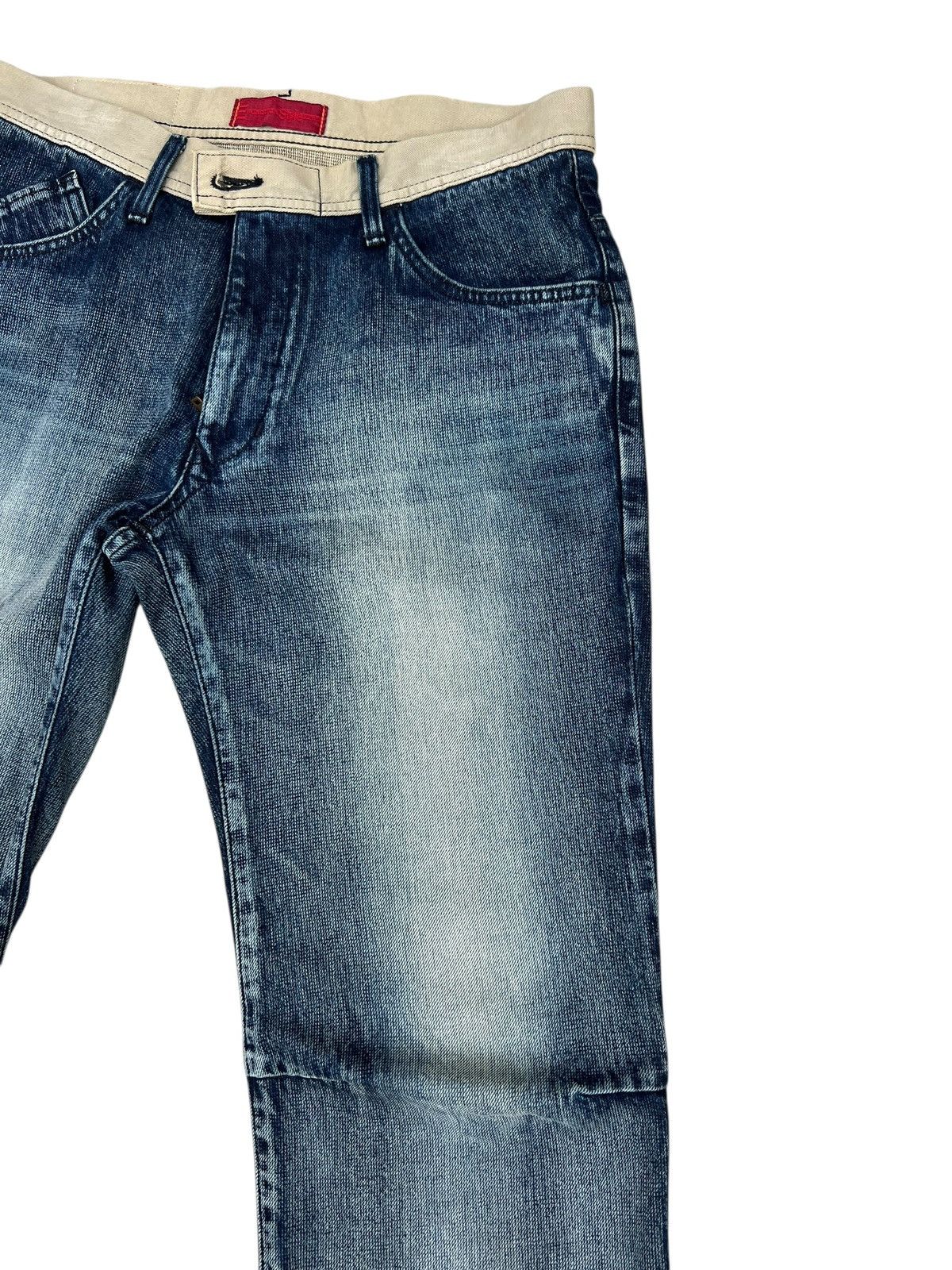 Edwin 2000s Edwin E-Function Mud Wash Fade Denim Bootcut Jeans Size US 32 / EU 48 - 12 Thumbnail