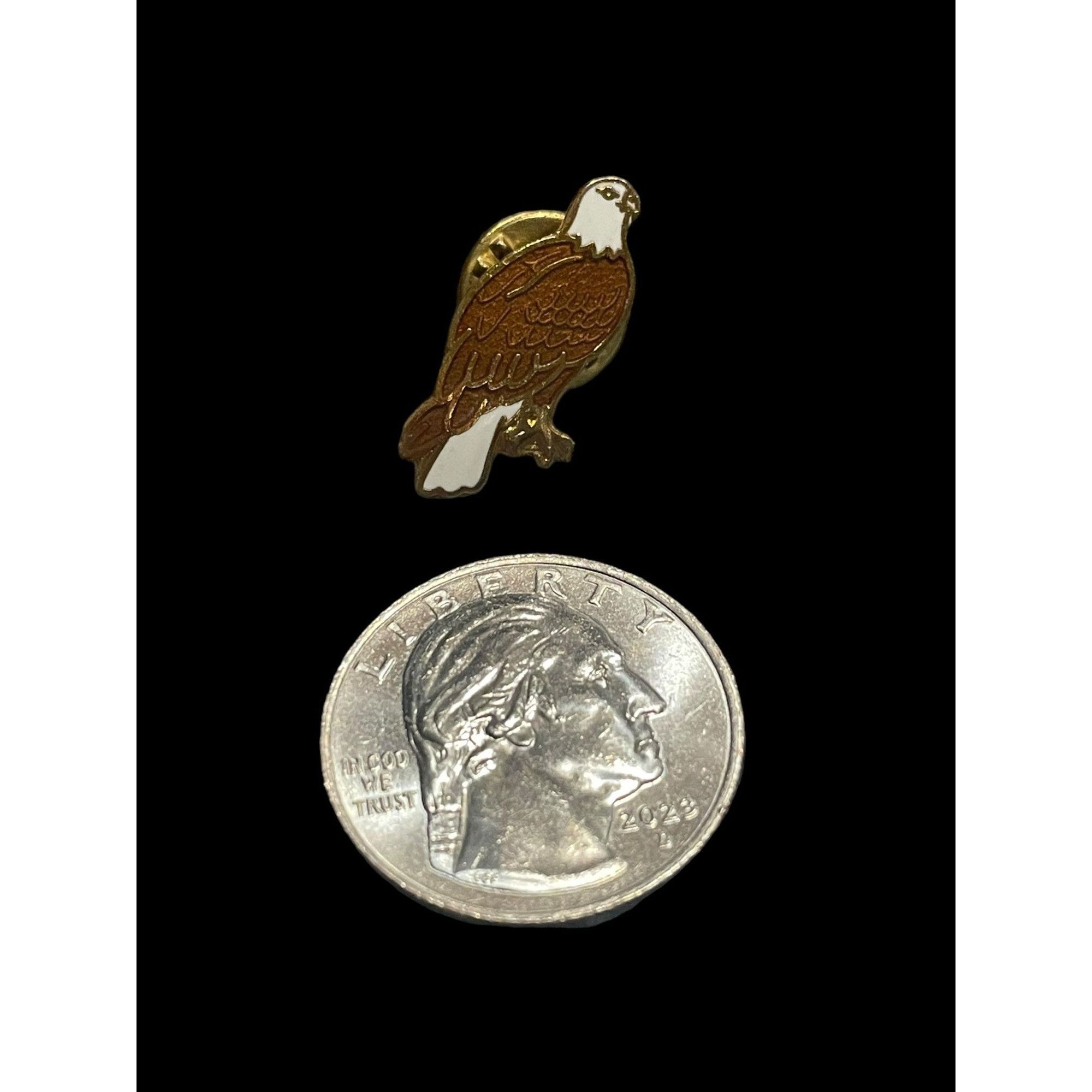 Jewelry × Vintage Vintage American Eagle with Gold Lining Brooch Pin Size ONE SIZE - 4 Thumbnail