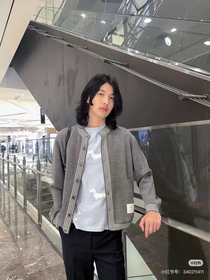 Thom Browne Thom browne Gray cardigan sweater knitting 2503-Nextarrow Size US M / EU 48-50 / 2 - 3 Thumbnail