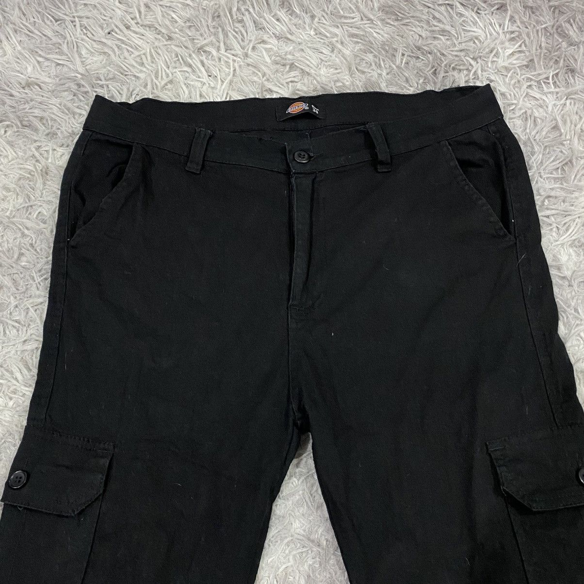 Dickies × Vintage Dickies black cargo pocket pant stretch Size US 34 / EU 50 - 3 Thumbnail