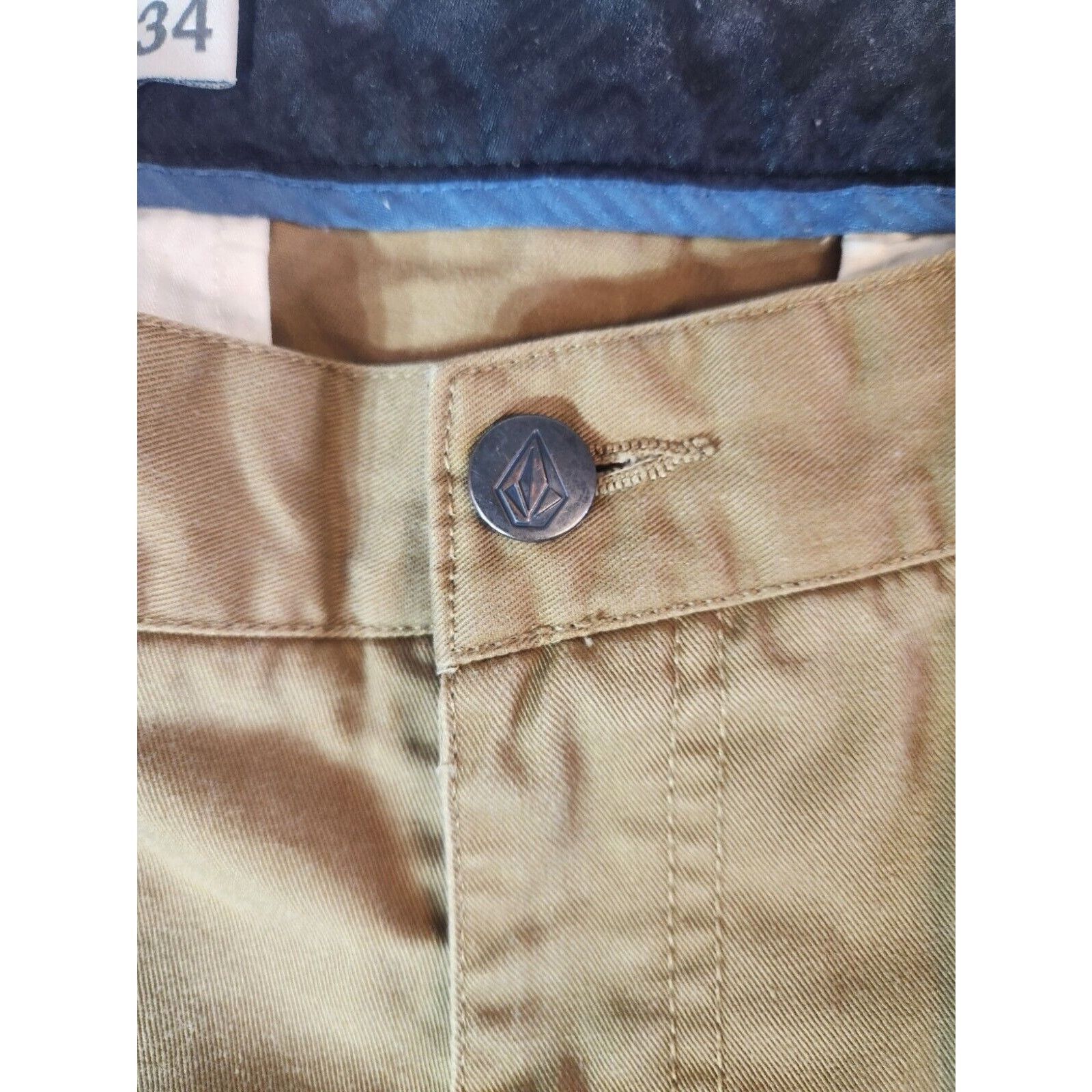 Volcom Volcom Men's Frickin Chino Shorts Size 34 Brown Skate Wear Size US 34 / EU 50 - 5 Thumbnail