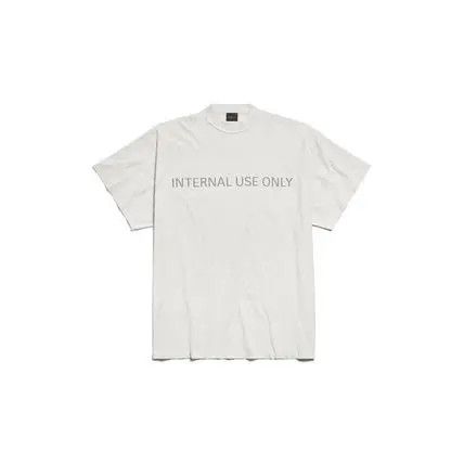 Balenciaga o1w1db10226 Internal Use Only Inside-Out T-Shirt Oversized Size US XXL / EU 58 / 5 - 1 Thumbnail