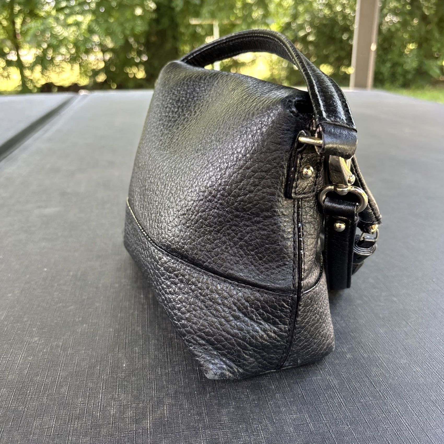 Vintage kate spade new york Crossbody Shoulder Bag Black Pebbled Leather Southport Ave Carmen Size ONE SIZE - 7 Thumbnail