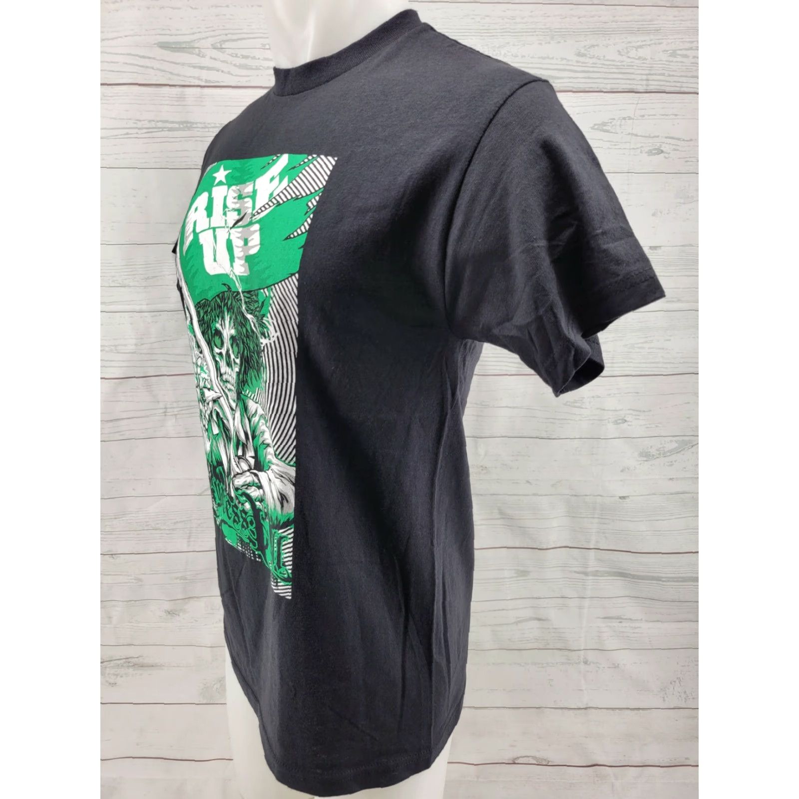 Delta Cypress Hill Rise Up Shirt Men Adult Medium Black Delta Shirt Rock Music Cotton Short Sleeve Crew Neck Regular Fit Logo Size US M / EU 48-50 / 2 - 3 Thumbnail