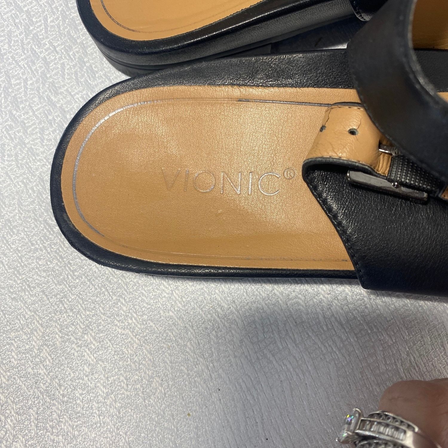 Vionic Vionic Black Jade Npa Womens Leather Slip On Slingback sz 11 Size US 11 / IT 41 - 4 Thumbnail