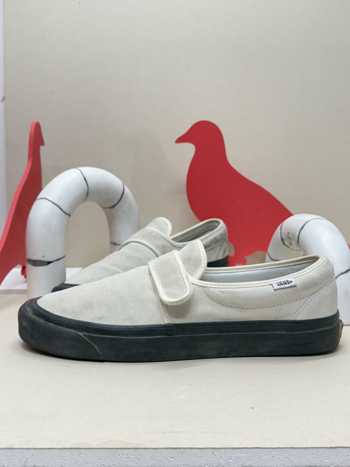 Vans Vans Slip-On Style 47 Men sz 12 (resemblance of FOG) beige Size US 12 / EU 45 - 2 Thumbnail