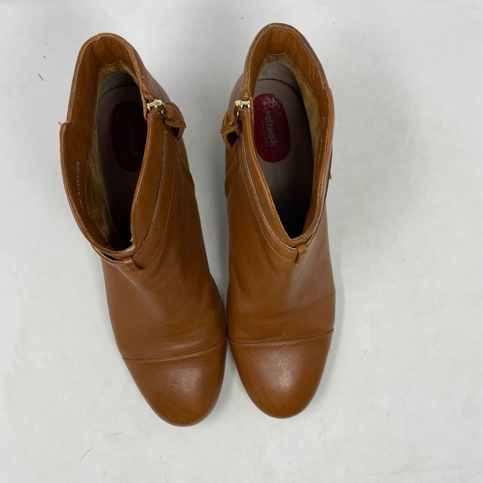 Other Softwalk Cap Toe Boots Ivanhoe Leather Comfort Block Heel 12 Size US 12 / IT 42 - 4 Thumbnail