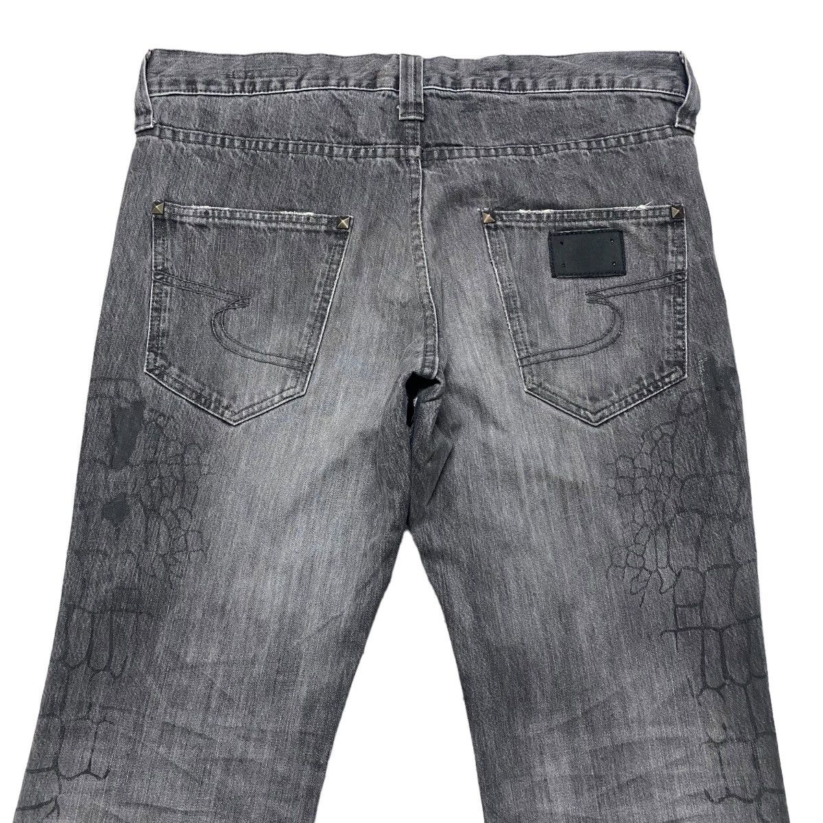 semanticdesign Semantic Design Spiderweb Denim Flare Jeans Size US 34 / EU 50 - 11 Thumbnail