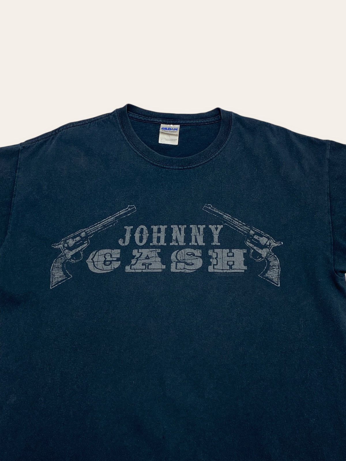 Band Tees 2007 Vintage JOHNY CASH Revolvers Big Logo Black Tee Shirt Size US L / EU 52-54 / 3 - 2 Thumbnail