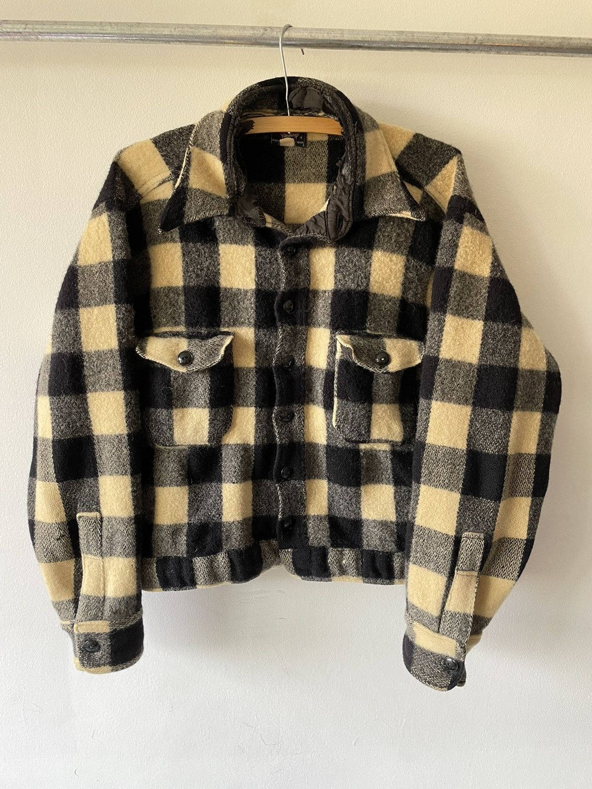 image of Vintage 50S Plaid Woolrich Boxy Jacket, Men's (Size Medium)
