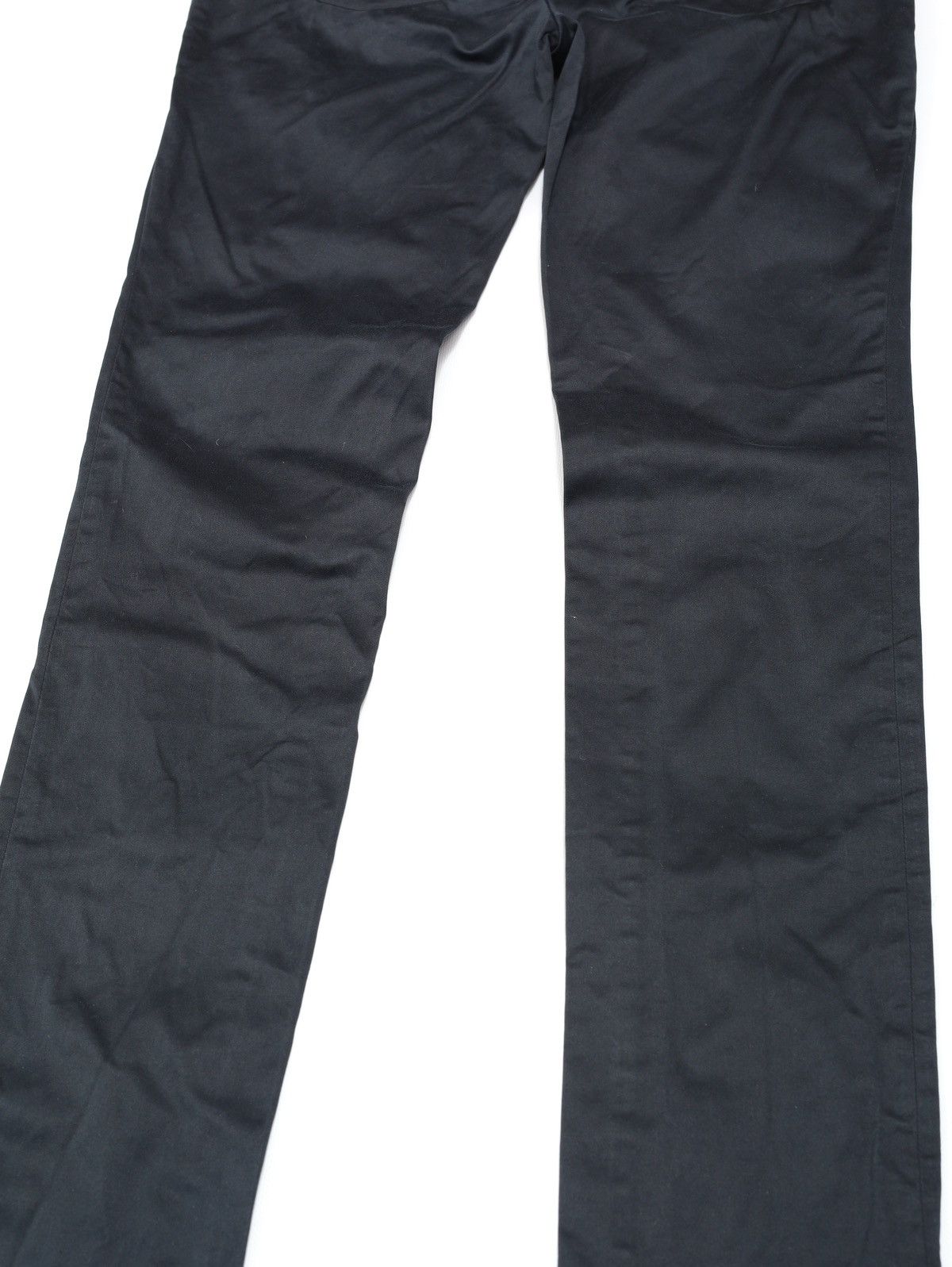 Jil Sander Jil Sander Slim Black Satin Cotton Pants Canova Sateen Size 28" / US 6 / IT 42 - 13 Thumbnail