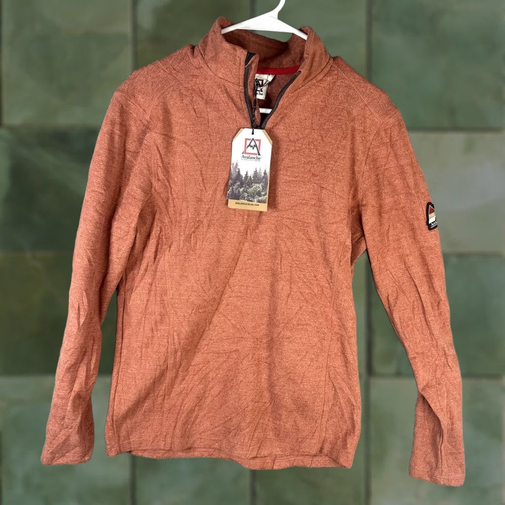 Avalanche Avalanche Pullover Mens S Orange 1/4 Zip Lightweight Stretch Hiking Shirt Size US S / EU 44-46 / 1 - 1 Thumbnail