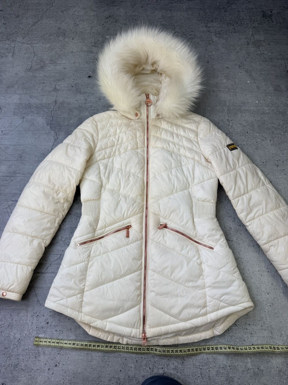 Barbour Vintage Barbour Fur Faux Down Jacket IfSixWasNine Y2K Size S / US 4 / IT 40 - 13 Thumbnail