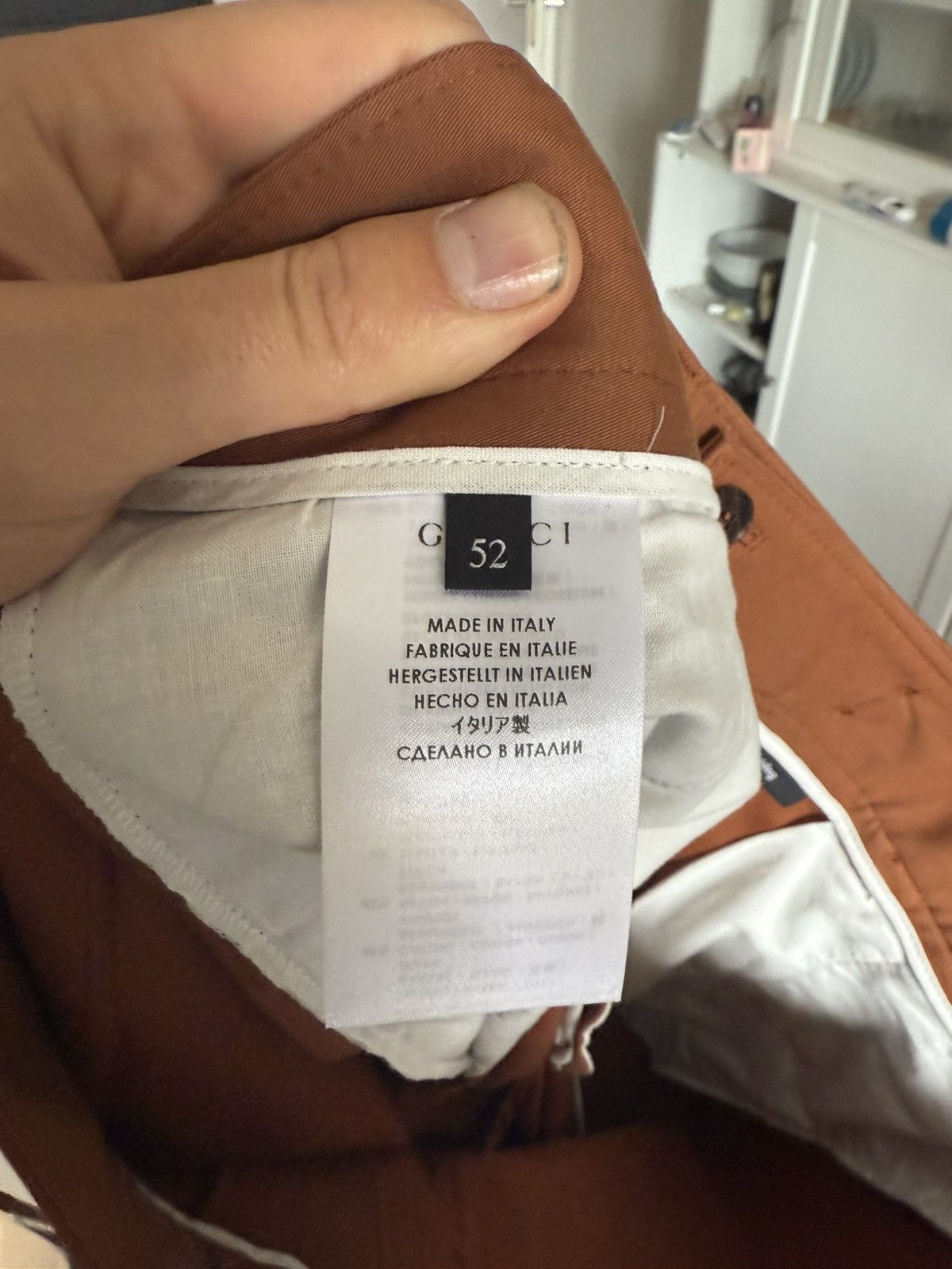 Gucci Rust-Toned Cotton Trousers with Flap Pockets Size US 36 / EU 52 - 10 Thumbnail