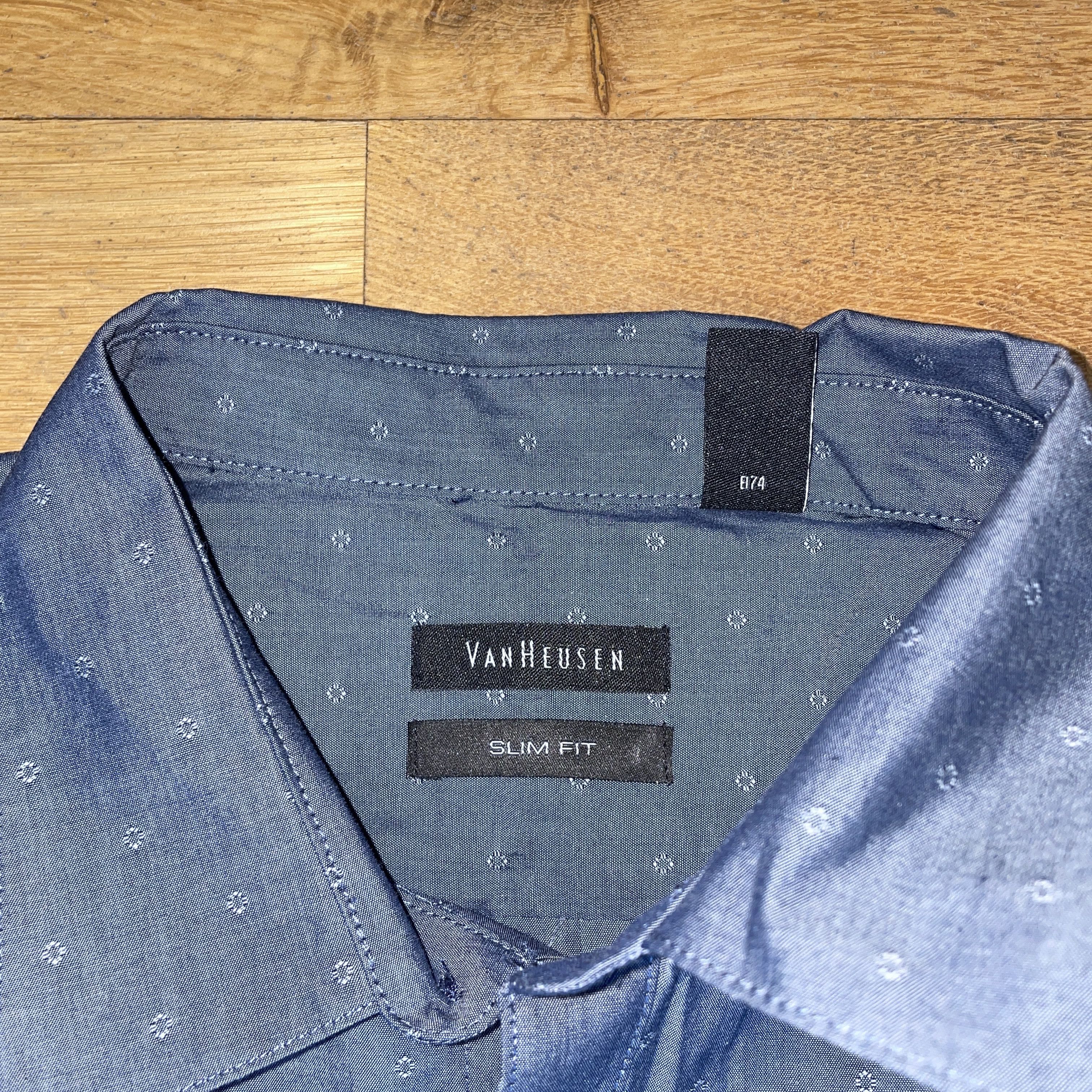 Van Heusen Van Heusen Men's Elegant Slim Fit Shirt Size L - New Size US L / EU 52-54 / 3 - 2 Thumbnail