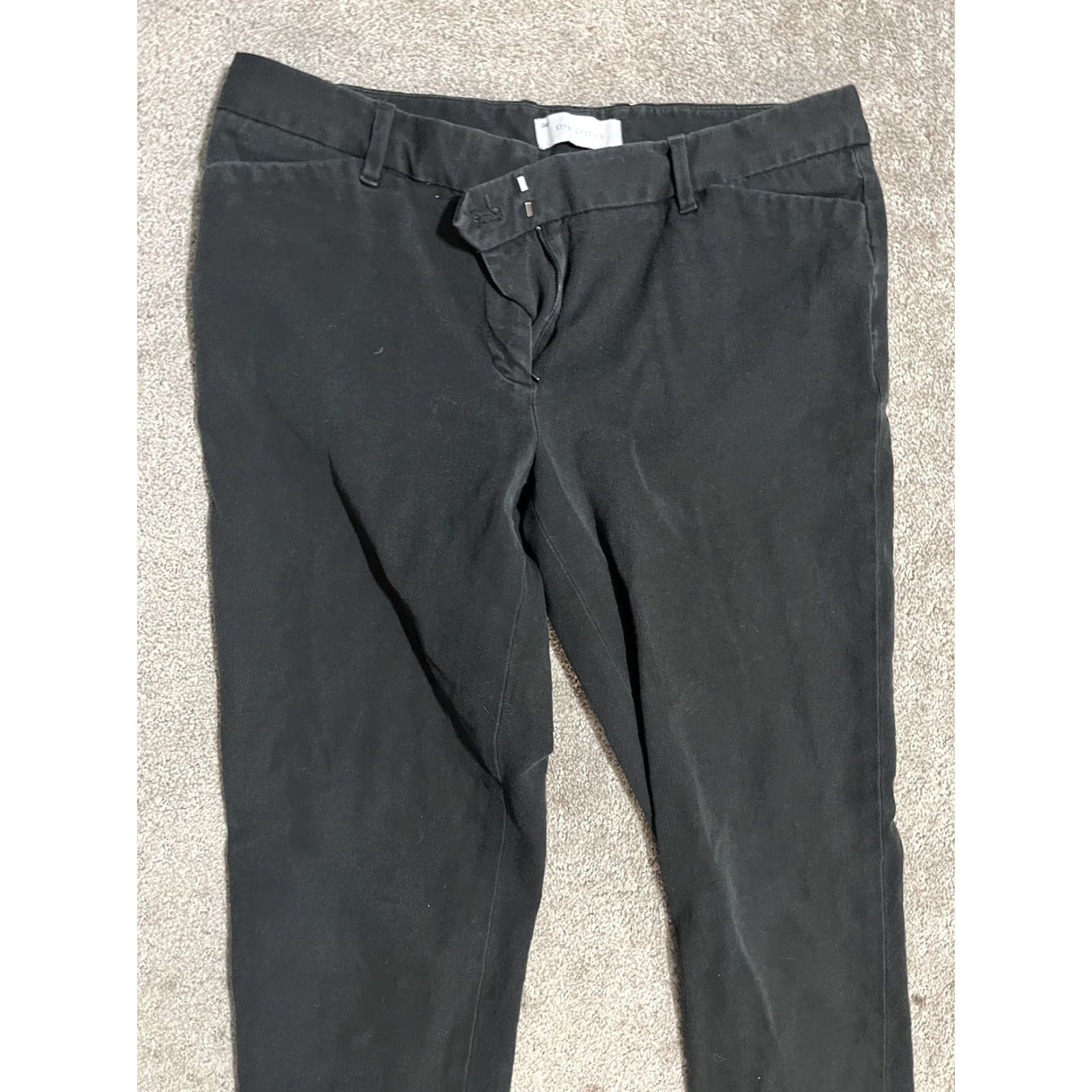 Gap Gap Slim Fit Cropped Stretch Women's Pants Black Size 6 Regular Size 28" / US 6 / IT 42 - 2 Thumbnail