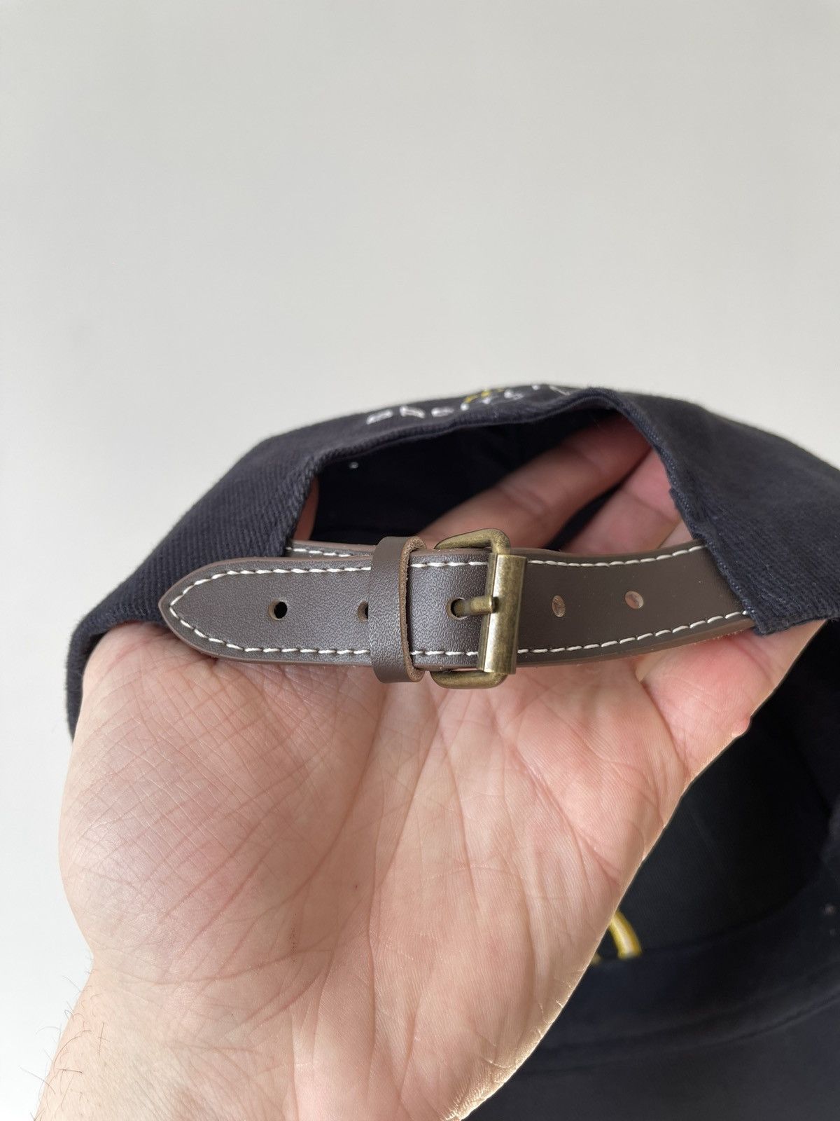 Breitling Vintage BREITLING Luxury Cap Hat Leather Strap Embroidered Size ONE SIZE - 9 Thumbnail