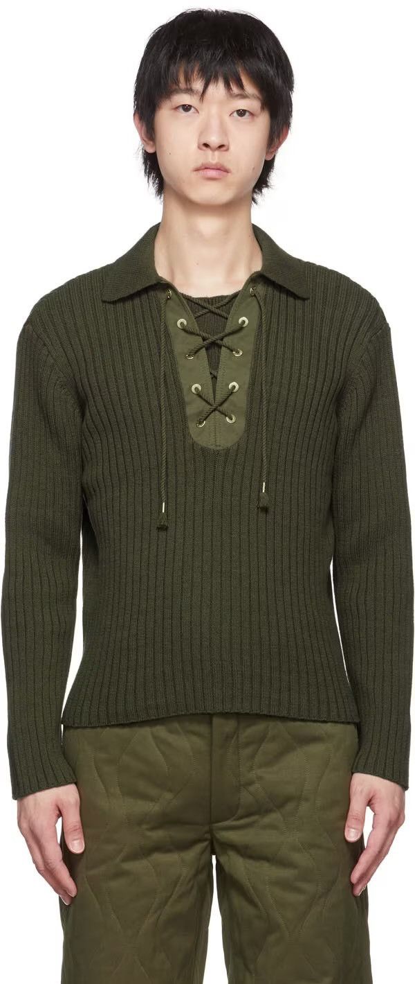 Dion Lee Lace Unisex Sweater in Black