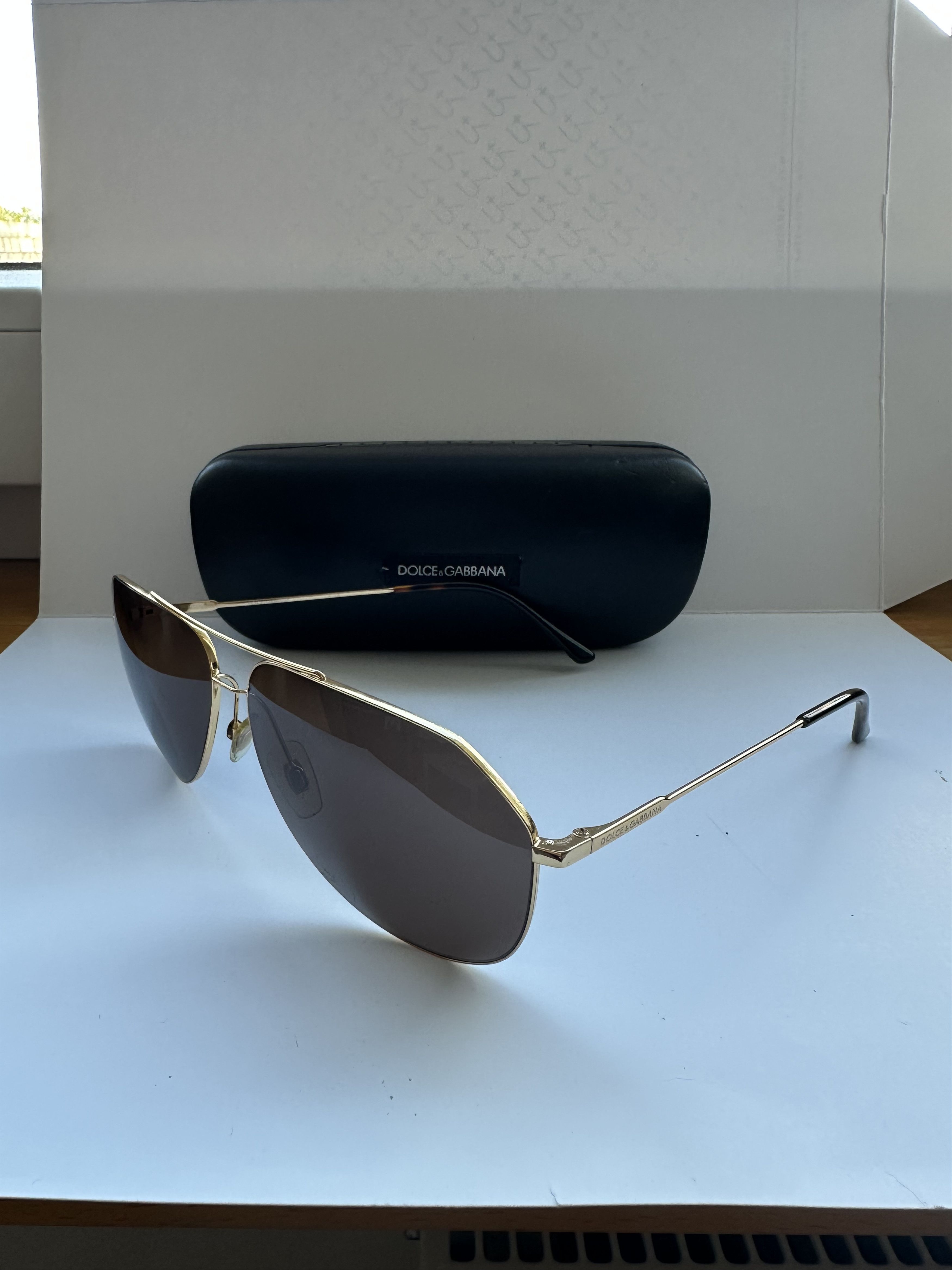 Dolce & Gabbana Dolce & Gabanna DG2129 Aviator Sunglasses Size ONE SIZE - 4 Thumbnail