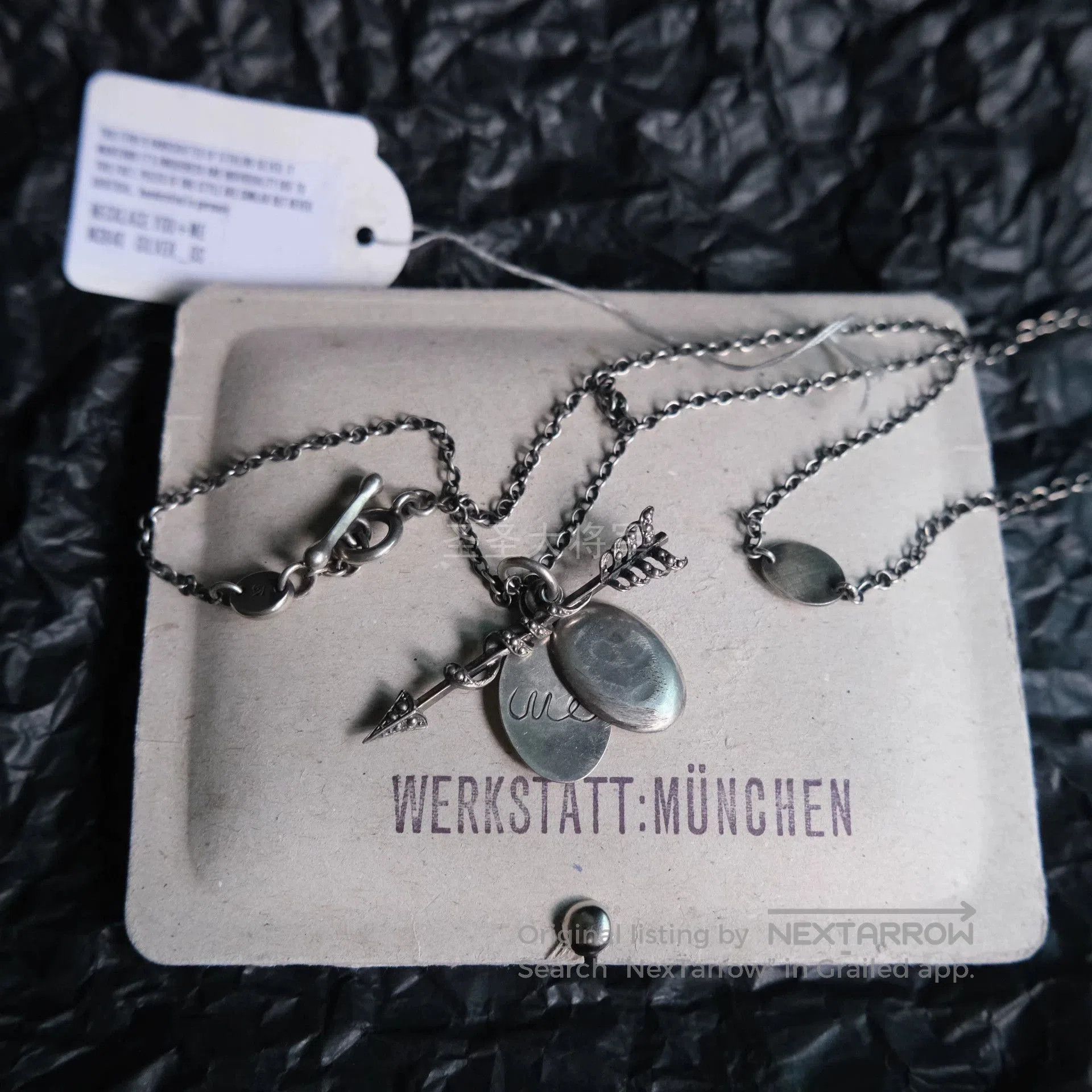 Werkstatt Munchen Silver Arrow Pendant Necklace. Size ONE SIZE - 2 Thumbnail